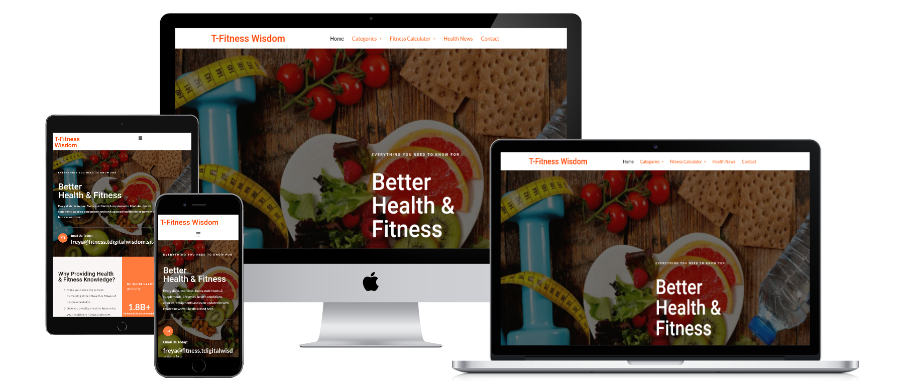 Fitness Wisdom Website Portfolio